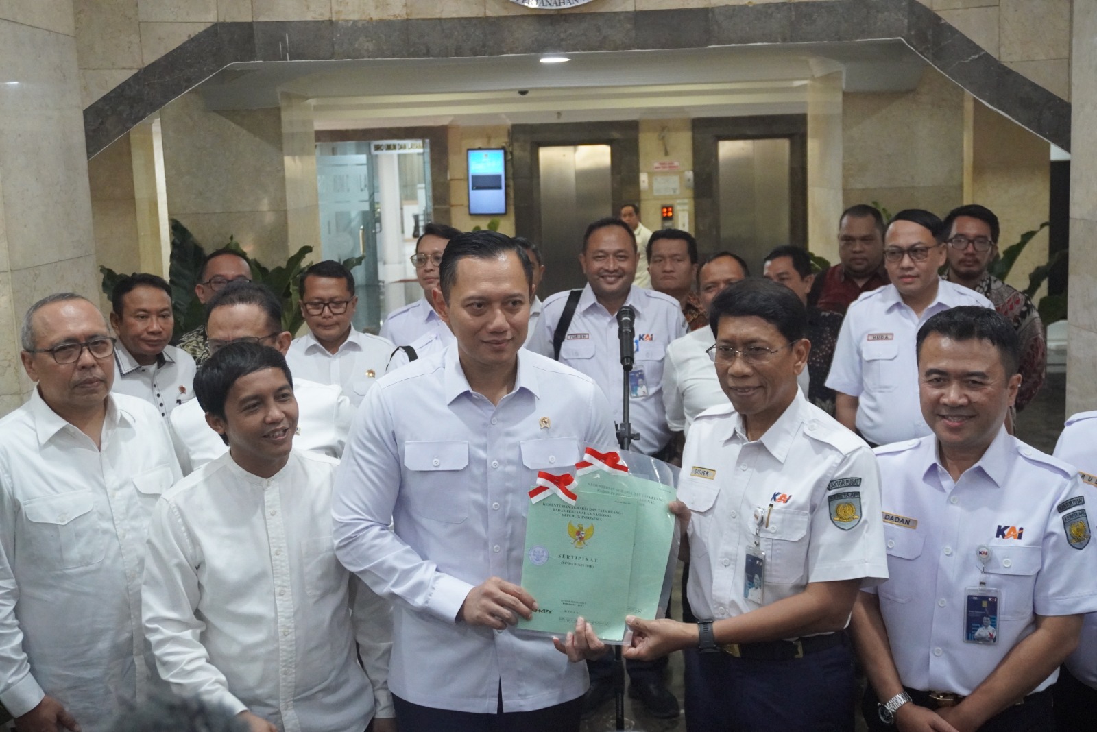 PT KAI Ucapkan Terima Kasih Kepada Kementerian ATR/BPN